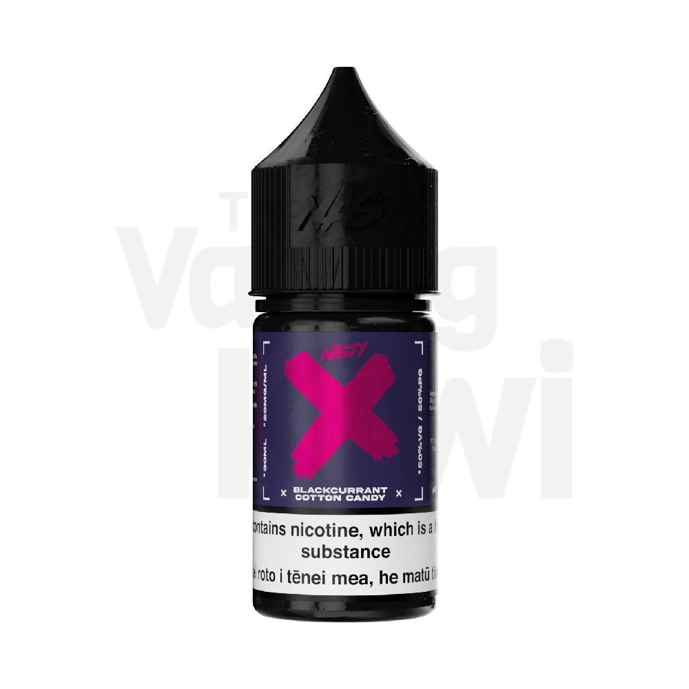 Sweet Berries AKA Blackcurrant Cotton Candy • Nasty X • NIC SALTS