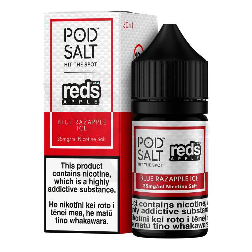 Blue Razapple Ice by Reds Apple • Pod Salt Fusions • NIC SALTS