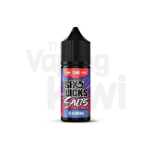 Blueberry Raspberry AKA Bluemonia • Six Licks • NIC SALTS