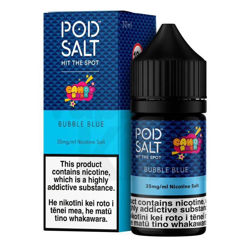 Bubble Blue by Candy Rush • Pod Salt Fusions • NIC SALTS
