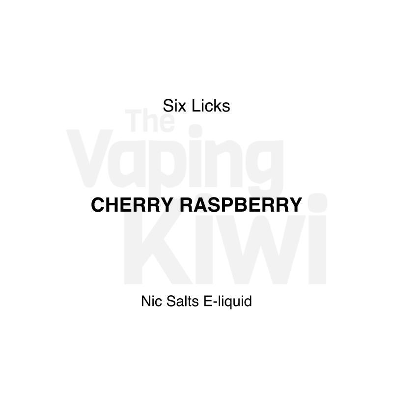Cherry Raspberry AKA Cherry On Top • Six Licks • NIC SALTS