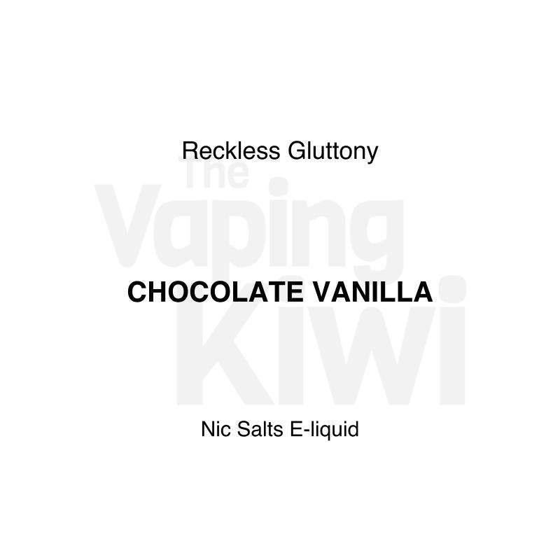Chocolate Vanilla AKA Cookie Crunch • Reckless Gluttony • NIC SALTS