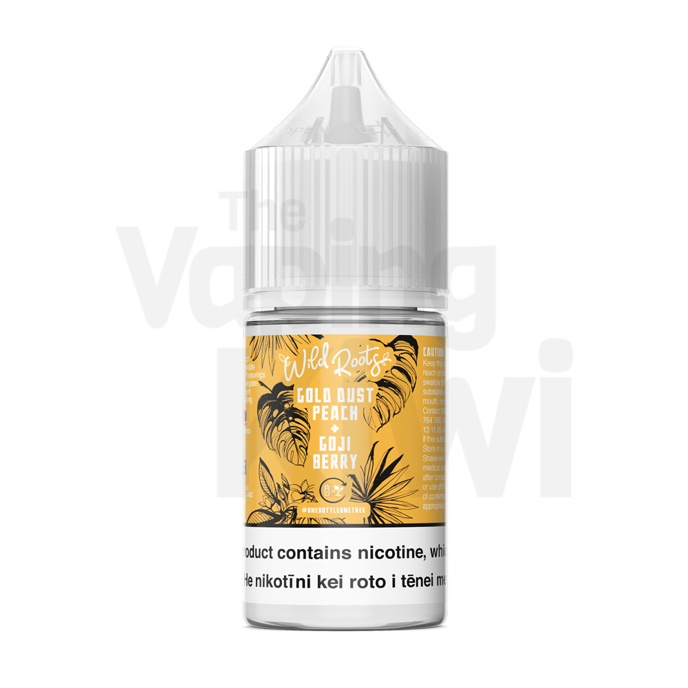 Gold Dust Peach + Goji Berry • Wild Roots • NIC SALTS