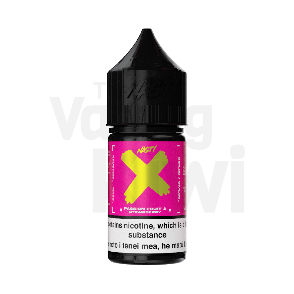 Passionfruit Strawberry AKA Passionfruit & Strawberry • Nasty X • NIC SALTS