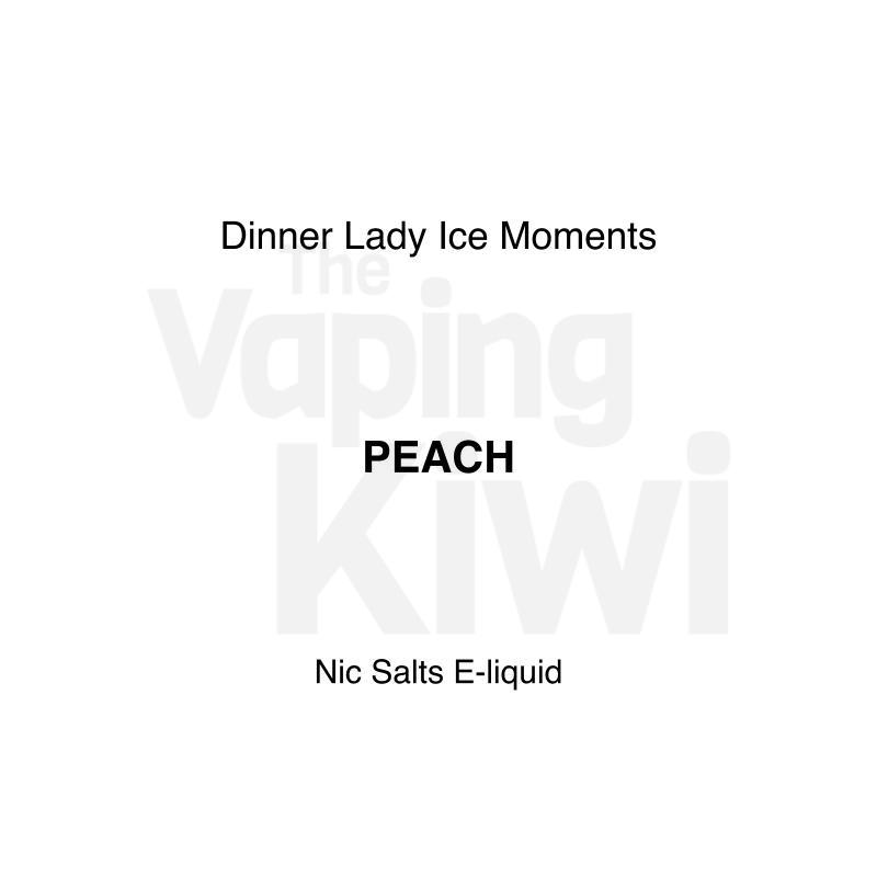 Peach AKA Peach Bubble Ice • Dinner Lady Ice Moments • NIC SALTS