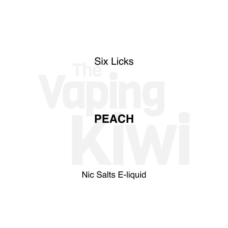 Peach AKA Peach Perfect • Six Licks • NIC SALTS