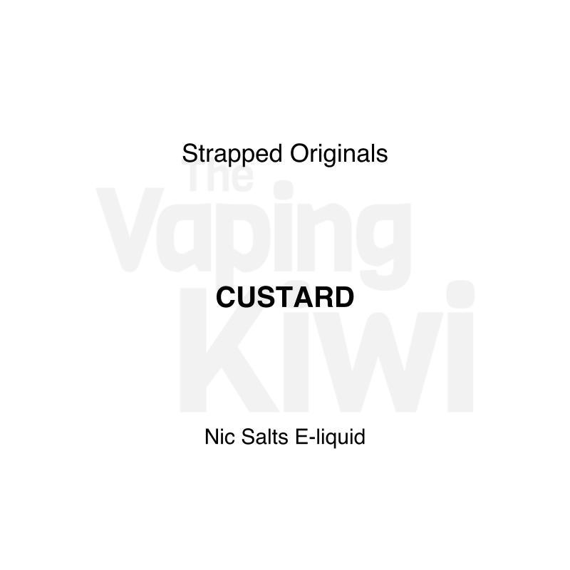 Custard AKA Rhubarb and Custard • Strapped Originals • NIC SALTS