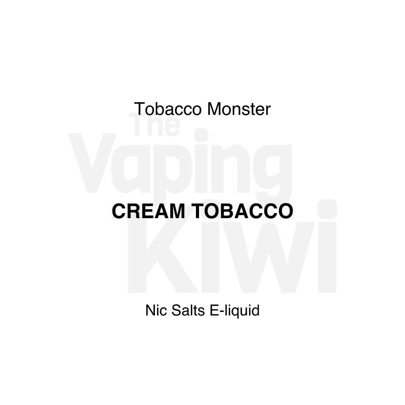 Cream Tobacco AKA Smooth • Tobacco Monster • NIC SALTS