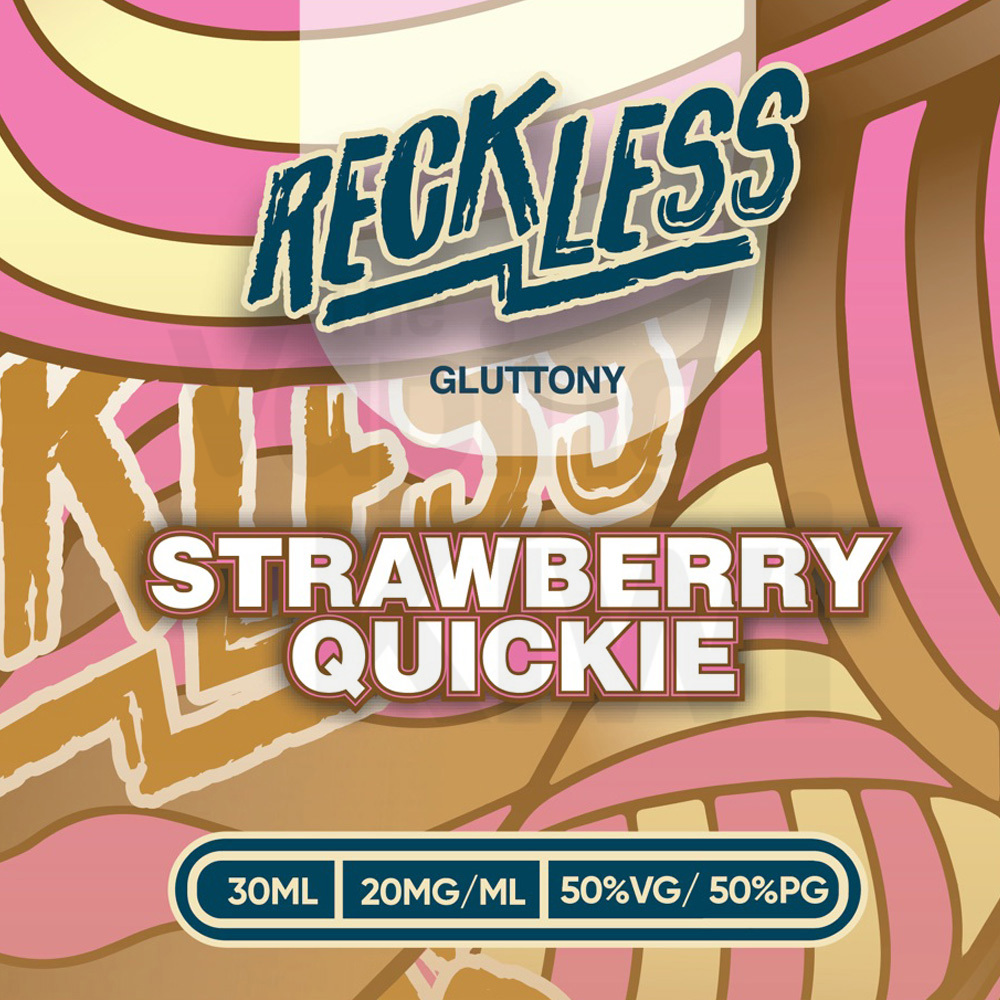 Strawberry Cream AKA Strawberry Quickie • Reckless Gluttony • NIC SALTS