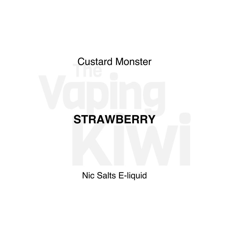 Strawberry AKA Strawberry Custard • Custard Monster • NIC SALTS