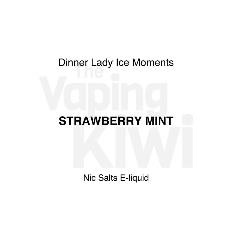 Strawberry Mint AKA Bubble Mint Ice • Dinner Lady Ice Moments • NIC SALTS