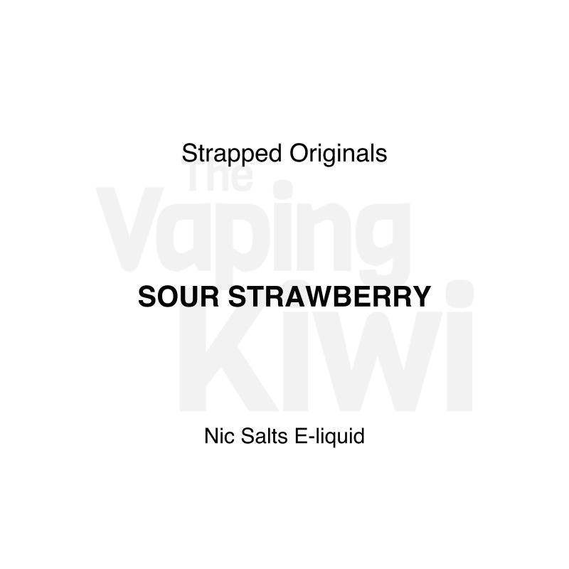 Sour Strawberry AKA Strawberry Sour Belt • Strapped Originals • NIC SALTS