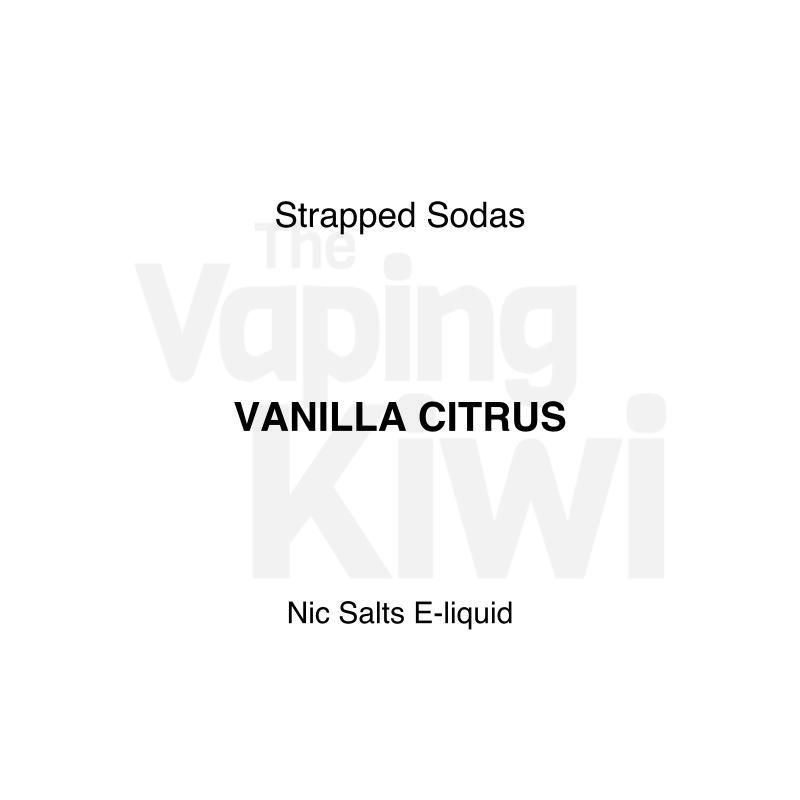 Vanilla Citrus AKA Vanilla Cola Chaos • Strapped Sodas • NIC SALTS
